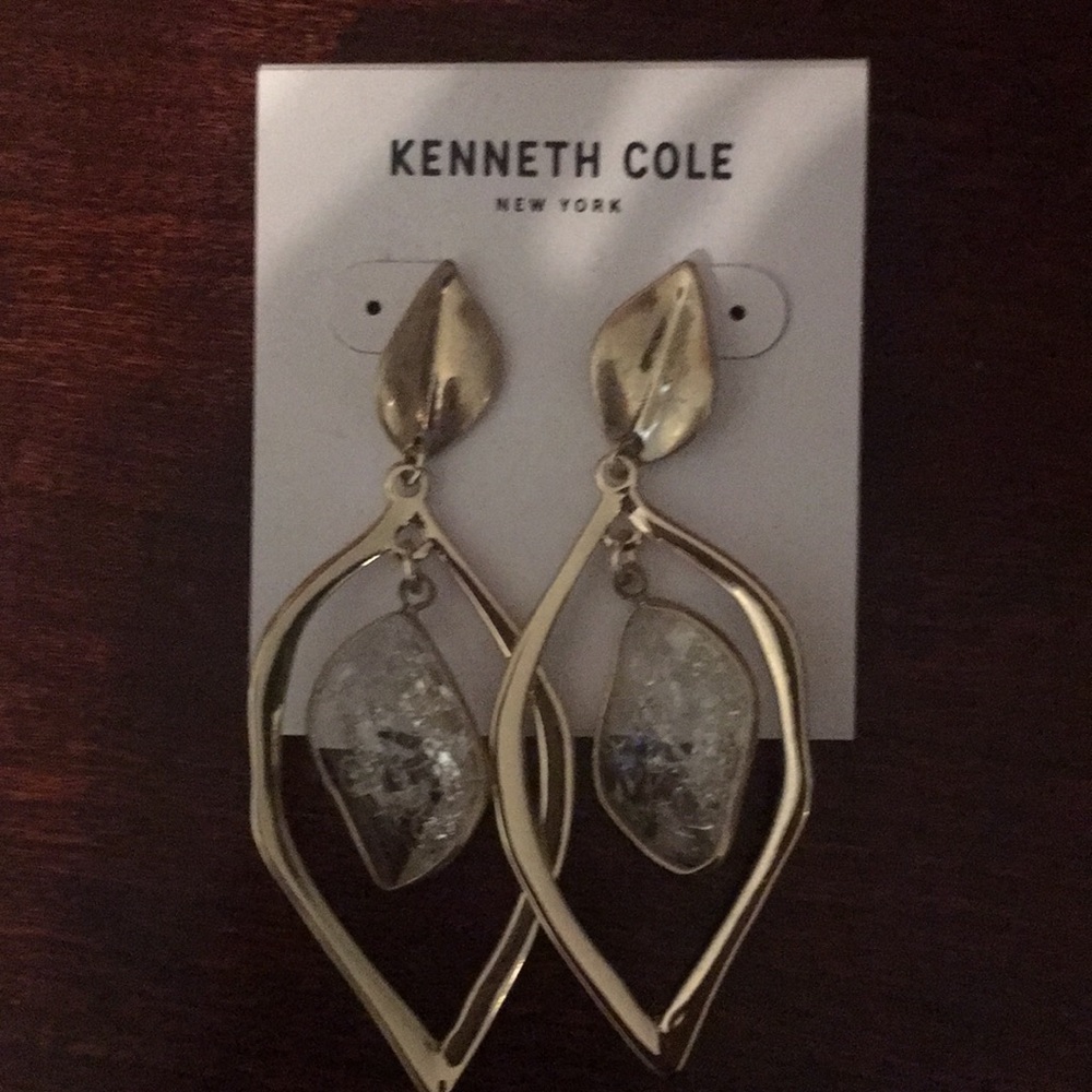 Gold tone with clear stones on studs